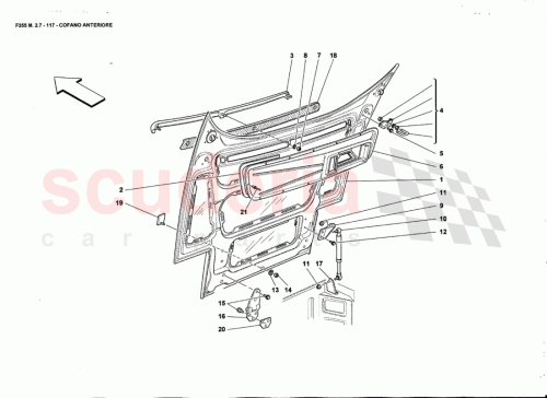 Part Diagram for Ferrari 64304800