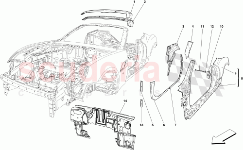 Part Diagram for Ferrari 256335