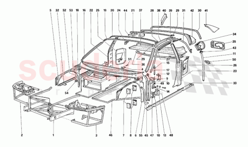 Part Diagram for Ferrari 61486600