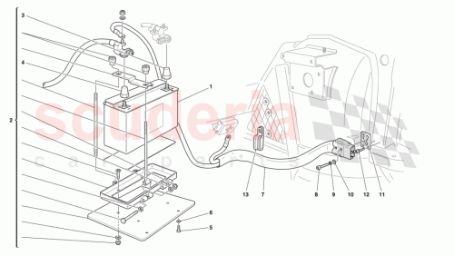 Part Diagram for Ferrari 182860