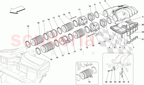 Part Diagram for Ferrari 240897