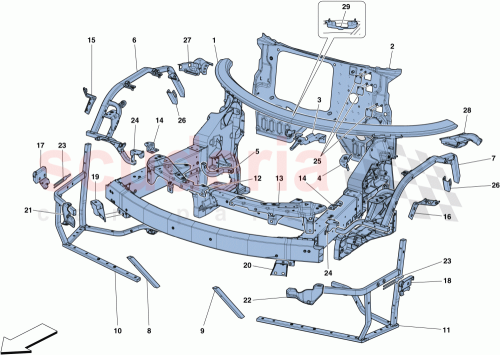 Part Diagram for Ferrari 985321076