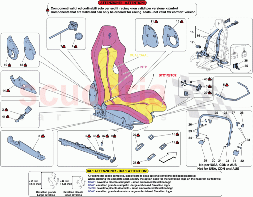 Part Diagram for Ferrari 84517100