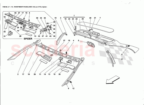 Part Diagram for Ferrari 64625400