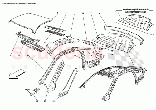 Part Diagram for Ferrari 67124600