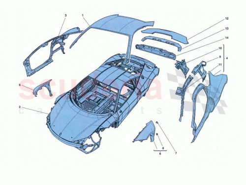 Part Diagram for Ferrari 82661500