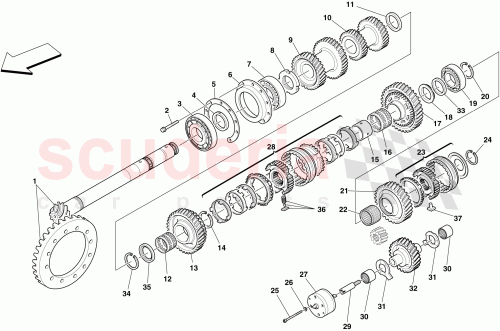 Part Diagram for Ferrari 197811