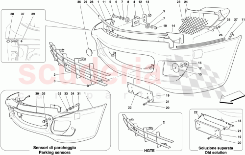 Part Diagram for Ferrari 68565200