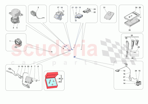 Part Diagram for Ferrari 923359