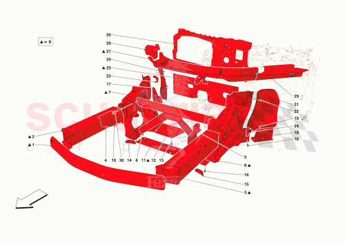 Part Diagram for Ferrari 985868236