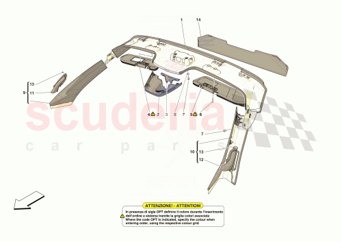Part Diagram for Ferrari 964810