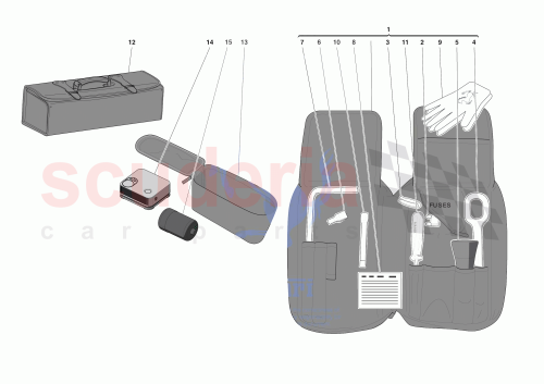Part Diagram for Ferrari 921221