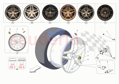 Part Diagram for Ferrari 831068