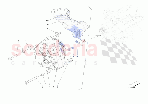 Part Diagram for Ferrari 825121