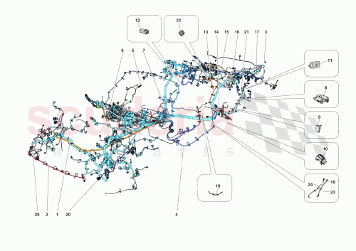 Part Diagram for Ferrari 805037