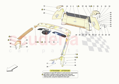 Part Diagram for Ferrari 70007590