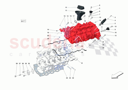 Part Diagram for Ferrari 928237