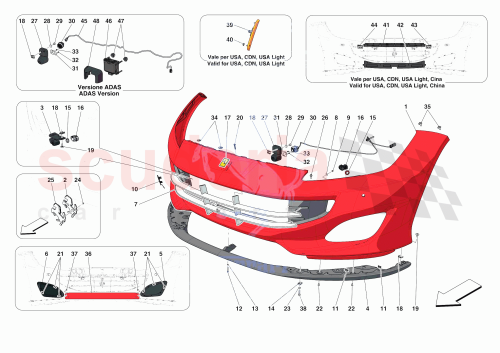 Part Diagram for Ferrari 89384700