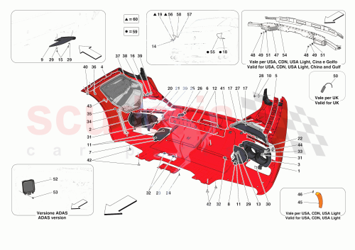 Part Diagram for Ferrari 86100100