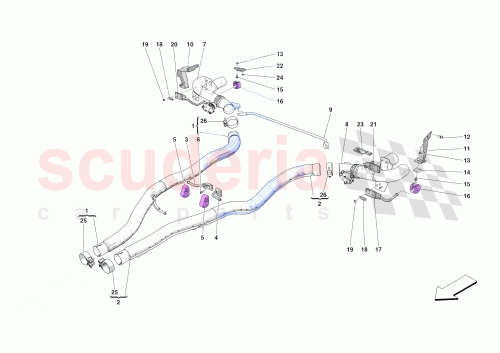 Part Diagram for Ferrari 982204