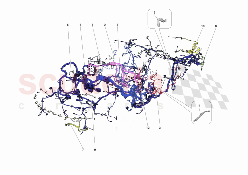 Part Diagram for Ferrari 980062
