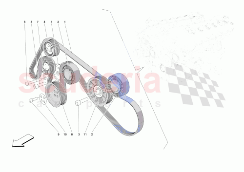 Part Diagram for Ferrari 16044431