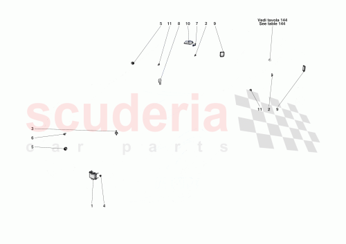 Part Diagram for Ferrari 811596