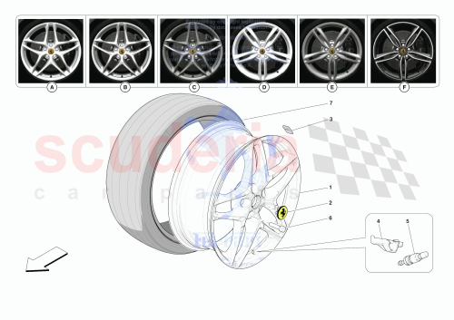 Part Diagram for Ferrari 881322