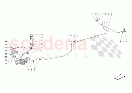 Part Diagram for Ferrari 808242