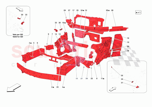 Part Diagram for Ferrari 985896584