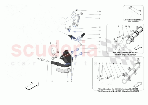 Part Diagram for Ferrari 980223