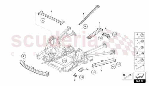Part Diagram for Lamborghini 47B813650B