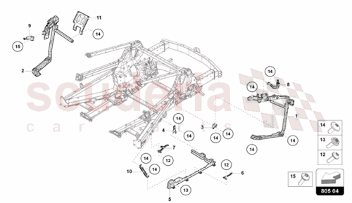Part Diagram for Lamborghini 47B813192B