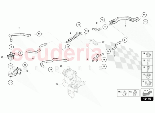 Part Diagram for Lamborghini 4M0819927F