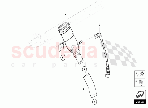 Part Diagram for Lamborghini 4T8201135B