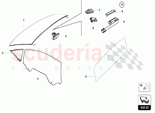 Part Diagram for Lamborghini 4T7845202