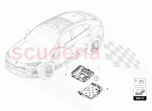 Part Diagram for Lamborghini 4M0907650C