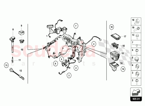 Part Diagram for Lamborghini 4S8971713