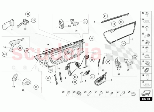 Part Diagram for Lamborghini 4T7831121