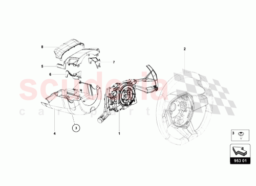 Part Diagram for Lamborghini 470953561B