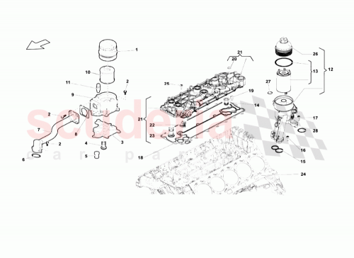 Part Diagram for Lamborghini 07L115561C