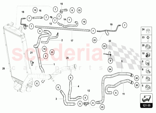 Part Diagram for Lamborghini 470121353B