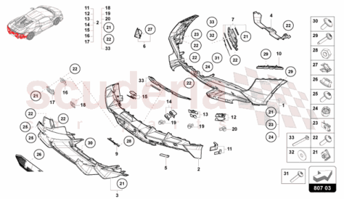 Part Diagram for Lamborghini 4T0853742D