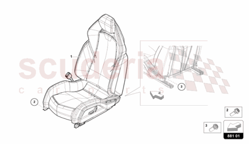 Part Diagram for Lamborghini 47B881011