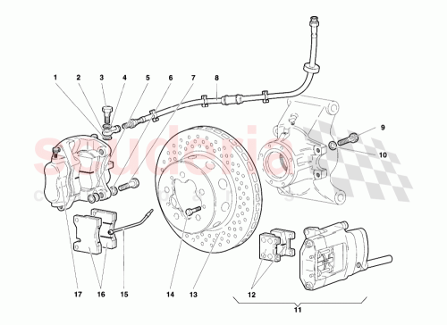 Part Diagram for Lamborghini 003333274