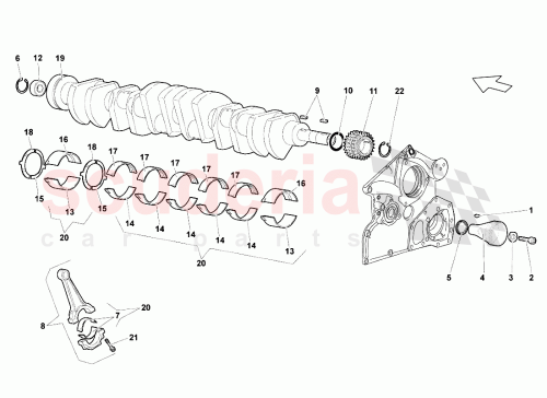 Part Diagram for Lamborghini 0R1470158