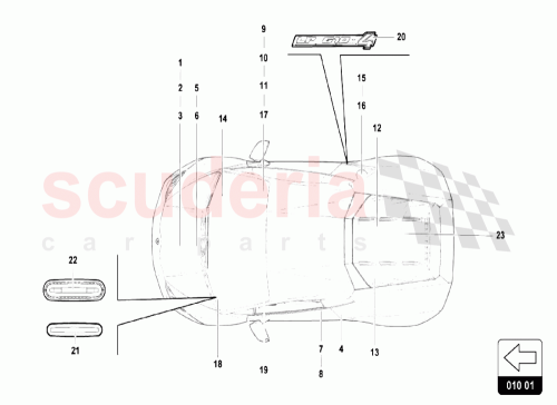 Part Diagram for Lamborghini 8D0000294