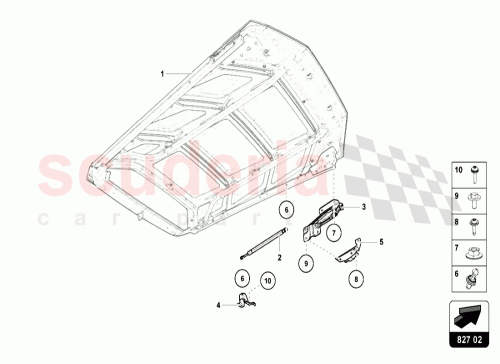 Part Diagram for Lamborghini 4T0827552D