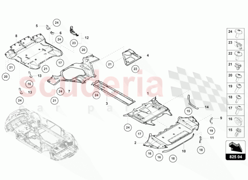 Part Diagram for Lamborghini 4T0853833
