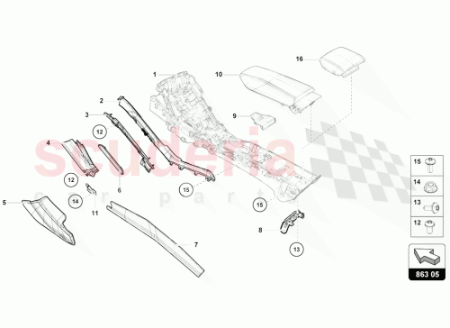Part Diagram for Lamborghini 4T0857786J
